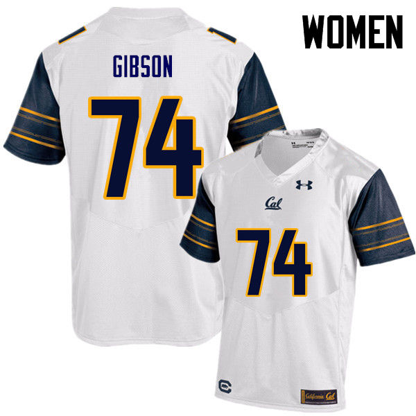 Women #74 Ryan Gibson Cal Bears (California Golden Bears College) Football Jerseys Sale-White